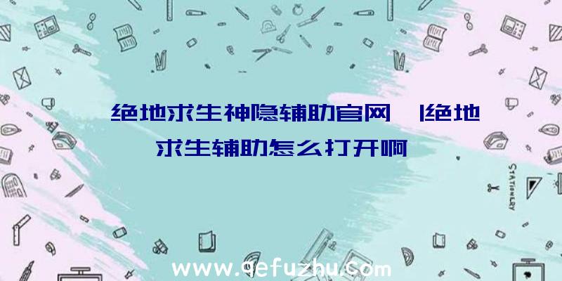 「绝地求生神隐辅助官网」|绝地求生辅助怎么打开啊